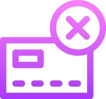 A purple and pink icon with a cross over it vector