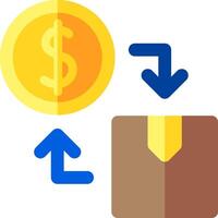 A wallet with a dollar coin and a dollar sign vector