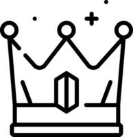 A crown icon on a white background vector