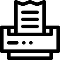 A printer icon with a paper sheet on top vector
