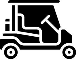 Golf cart icon vector