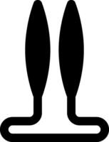 A pair of scissors with a black handle vector