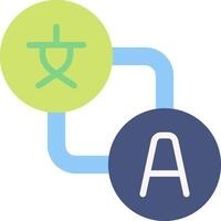 A logo with two circles and an arrow pointing to the right vector