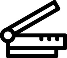 A black and white image of a stapler vector