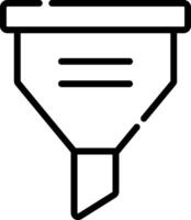 A funnel icon on a white background vector
