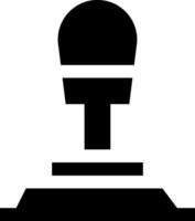 A microphone icon on a white background vector