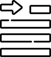 A black and white icon of a document vector