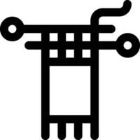 A black and white image of a computer vector