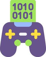 A game controller with the number 1010101010101010101010101 vector