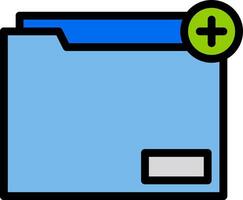 File folder icon illustration vector