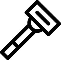 A hammer icon on a white background vector