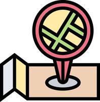 A map pin on a white background vector