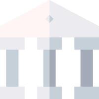 A building with columns and a roof vector