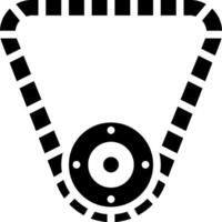 A black and white image of a chain vector