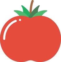 A red tomato on a white background vector