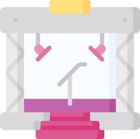 A machine with a purple liquid in it vector