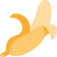 A banana is shown on a white background vector