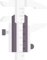 A caliper is shown on a white background vector