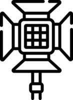 A black and white image of a light bulb vector