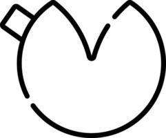 A black and white drawing of an egg vector