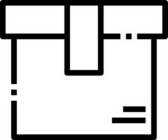 A black and white image of a box with a white border vector
