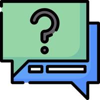 Question mark icon vector