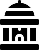 The building icon is black and white vector