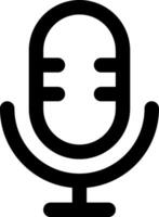 A microphone icon on a white background vector