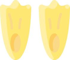 Two yellow pieces of fruit on a white background vector