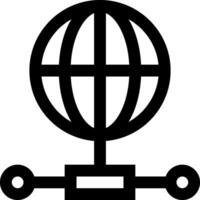 A globe with a wire connected to it vector