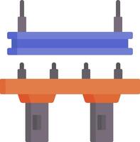 Two different types of electrical connectors vector
