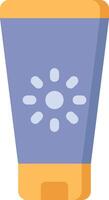 A blue trash can with a yellow lid vector