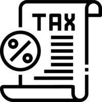Tax return icon vector