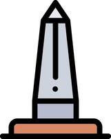 A thermometer on top of a wooden base vector