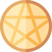 A pentagram in a circle on a white background vector