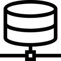 A black and white image of a data storage device vector