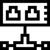 A black and white image of a computer vector