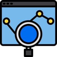 Search engine optimization icon vector