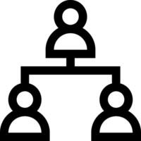 A group of people are connected to each other vector