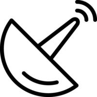 A satellite dish icon with a white background vector