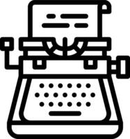 A typewriter icon on a white background vector