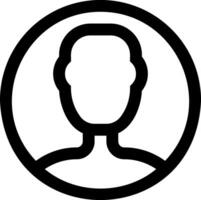 A black and white image of a person in a circle vector