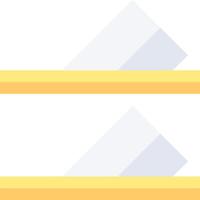 Two different types of yellow and white stripes vector