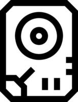 A black and white image of a computer vector