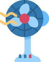 A fan with a blue and yellow color vector
