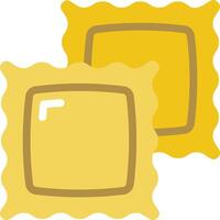 Two yellow squares with a square in the middle vector