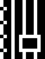 A black and white image of a square with squares vector