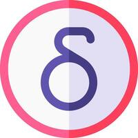 The number three in a circle with a pink and purple background vector