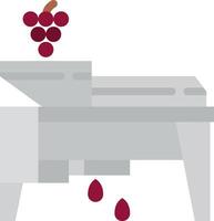 A machine with grapes on it and a red drop vector