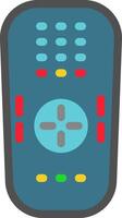 A remote control with buttons and buttons vector